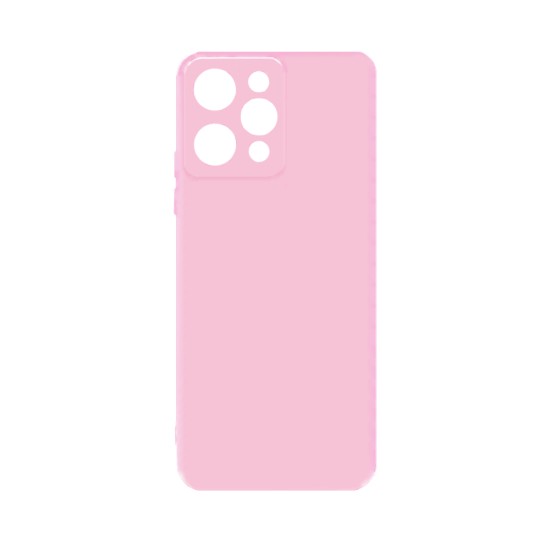 Capa de Silicone com Moldura de Câmera para Xiaomi Redmi 12 Rosa